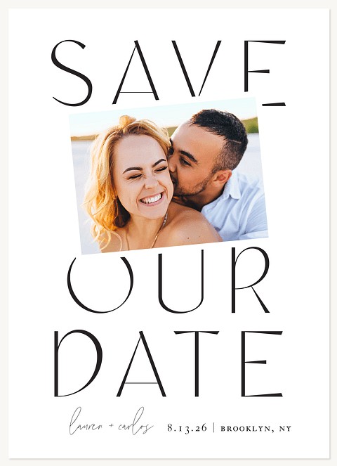 Editorial Save Save the Date Cards