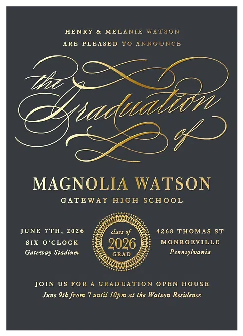 Uptown Soiree Graduation Announcements