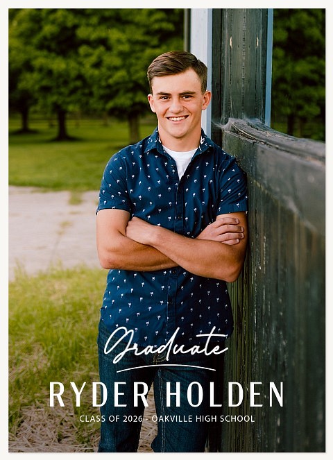 Underlined Graduation Cards