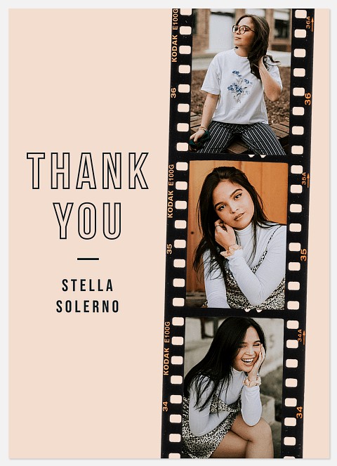 Modern Reel Thank You Cards 