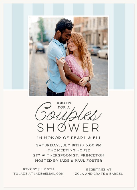 Simply Stripes Bridal Shower Invitations