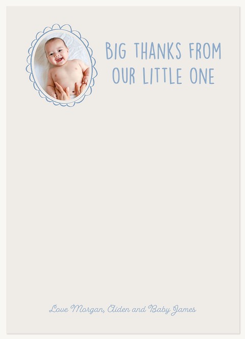 Scallop Frame Thank You Cards 