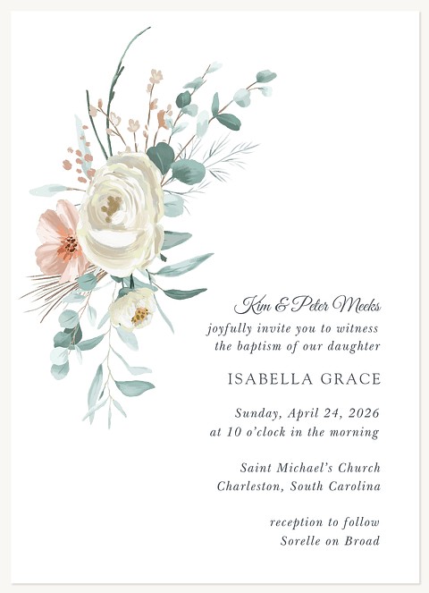 Gentle Grace Baptisms & Christening Invitations
