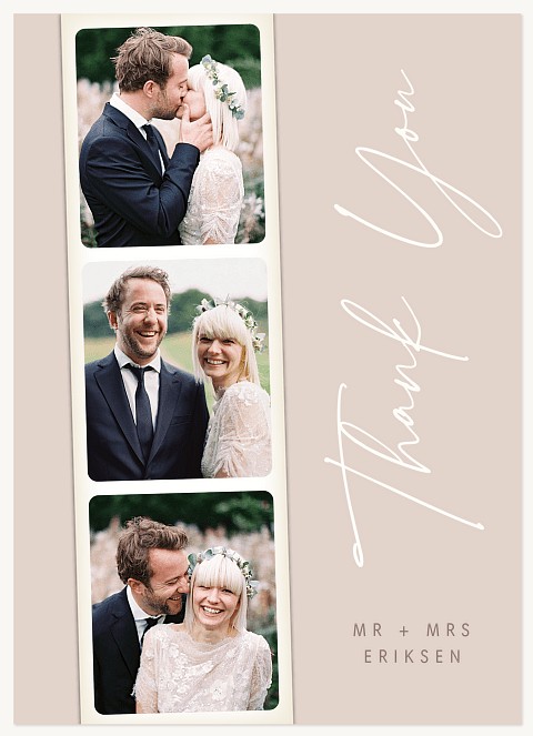 Vertical Filmstrip Thank You Cards 