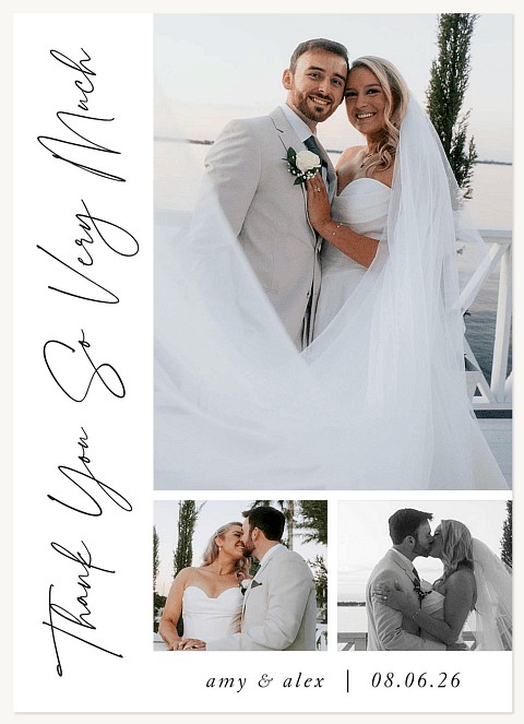 Written Script Thank You Cards 