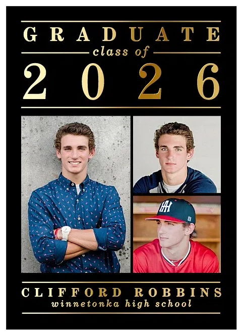 Front Page Graduation Announcements