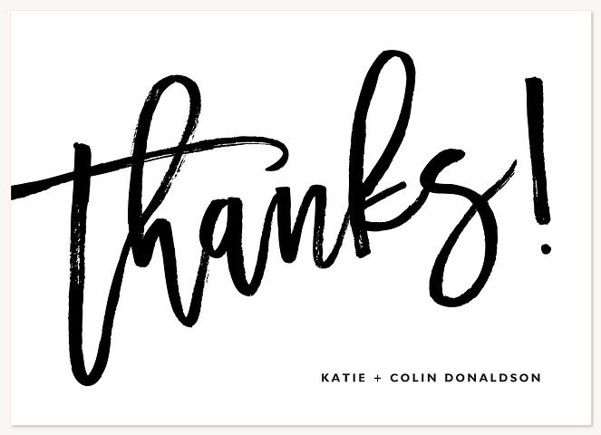 Casual Chic Wedding Thank You Cards