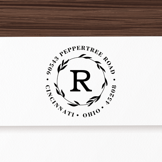 Laurel Wreath | Custom Rubber Stamps
