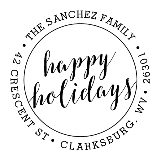Holiday Seal | Custom Rubber Stamps