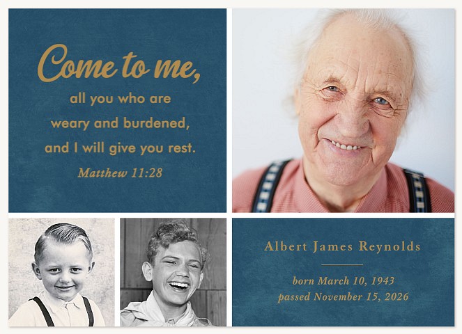 Scripture Trio Memorial & Sympathy Cards