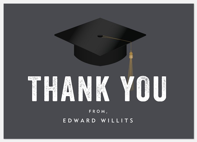 Traditional Cap Thank You Cards 