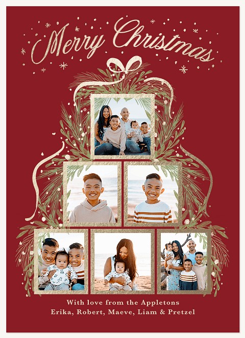 Holiday Trim Personalized Holiday Cards