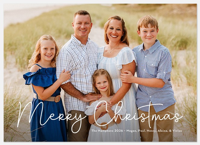 Mixed Script Holiday Photo Cards