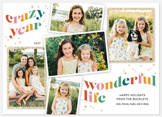Crazy Wonderful Life Holiday Photo Cards