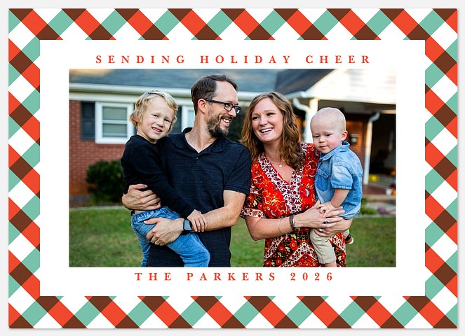 Merriest Plaid Holiday Photo Cards