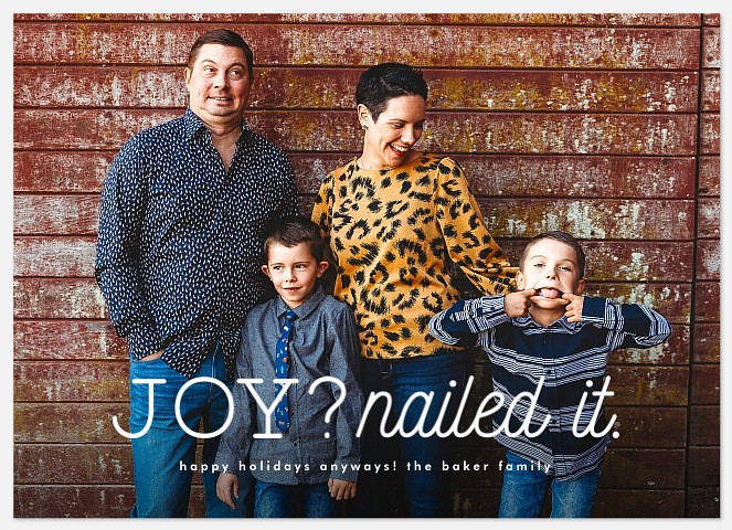 Nailed It Holiday Photo Cards