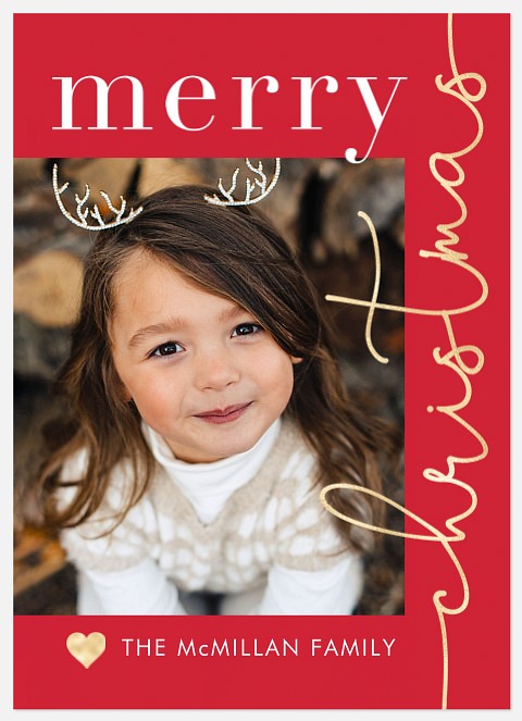 Tilted Tidings Holiday Photo Cards