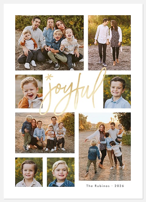 Dash of Joy Holiday Photo Cards
