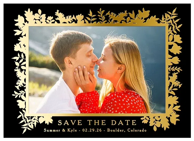 Botanical Silhouette Save the Date Cards