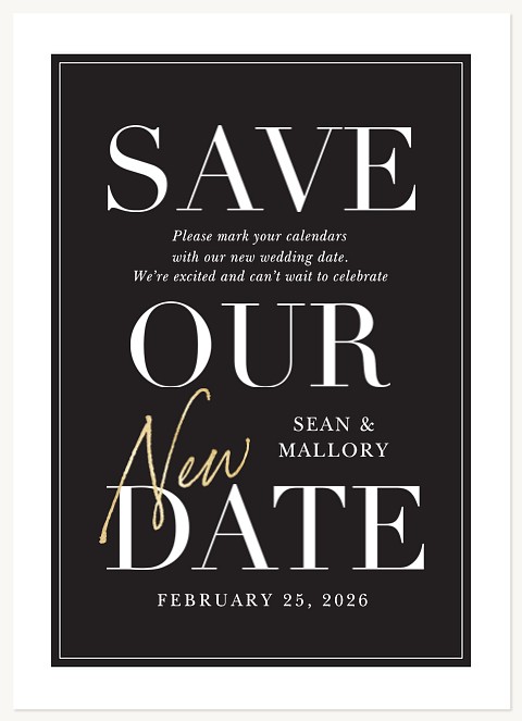 Classy Edit Change the Date Cards