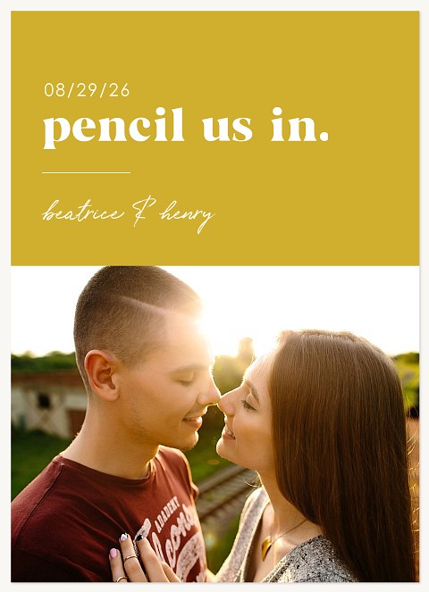 Write this Down Save the Date Cards