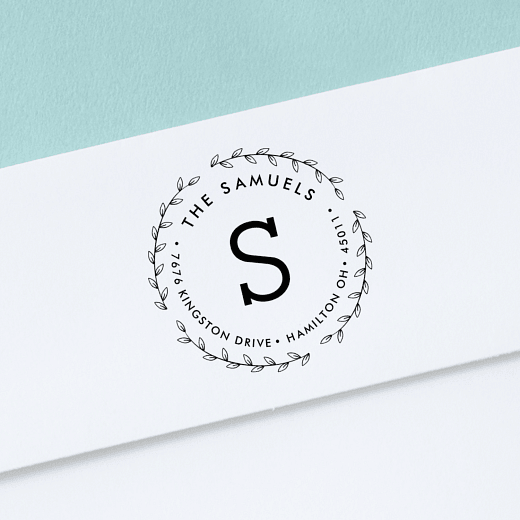 Blooming Border | Custom Rubber Stamps