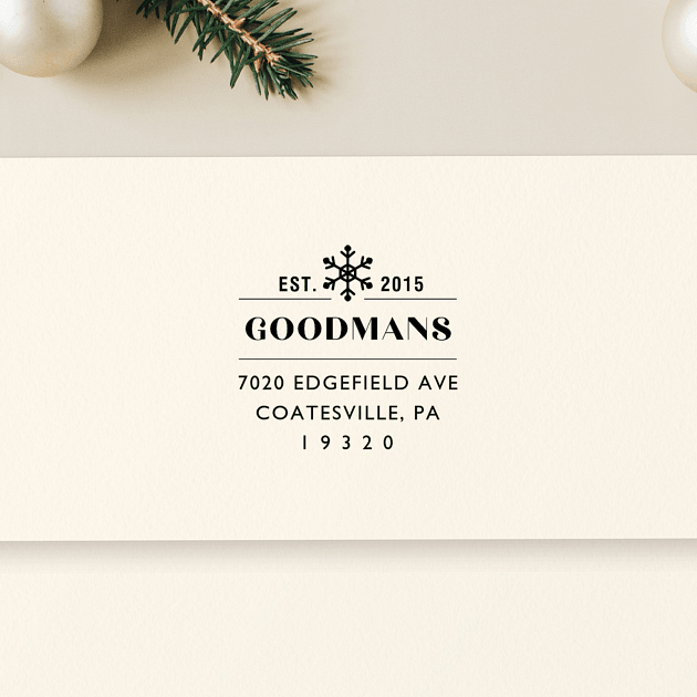 Winter Elegance | Custom Rubber Stamps