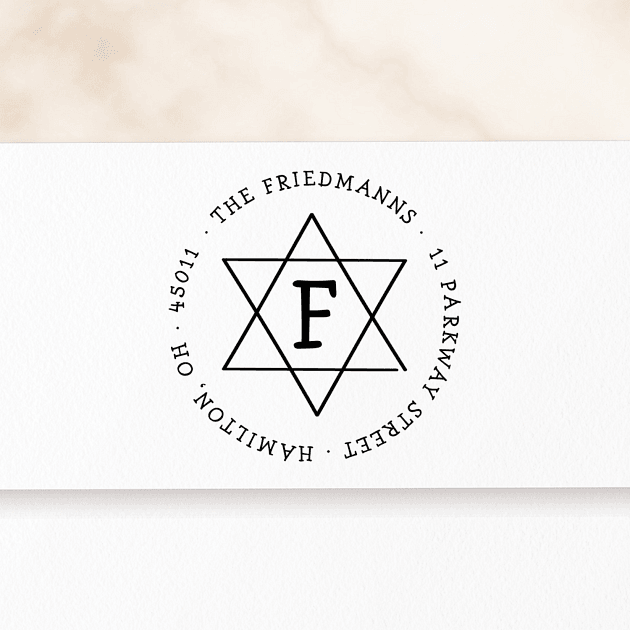Hanukkah Hello | Custom Rubber Stamps