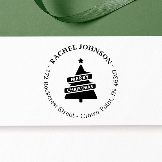 A Merry Message | Custom Rubber Stamps