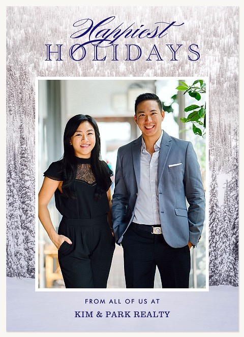 Forest Frost Business Holiday Cards