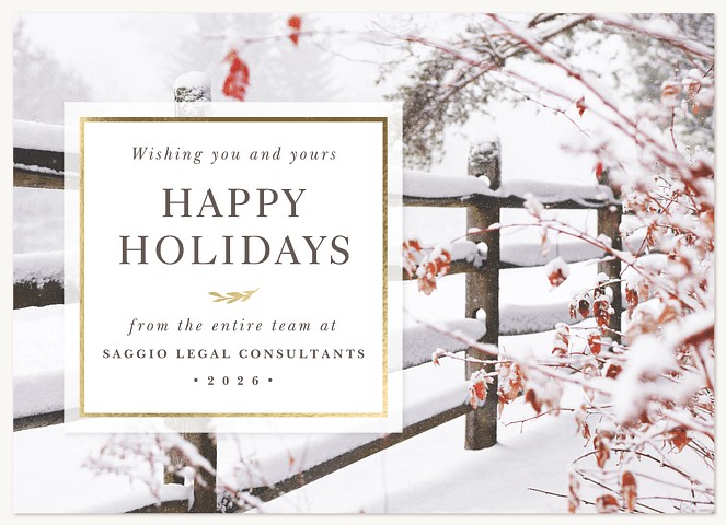 Country Lane Business Holiday Cards