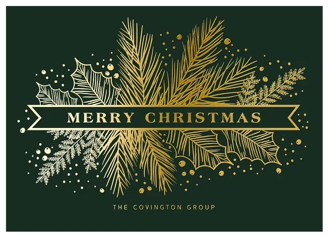 Winter Engraving Business Holiday Cards