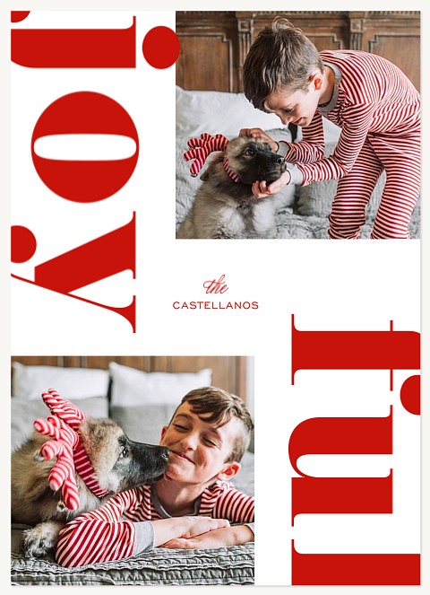 Contemporary Joy Christmas Cards