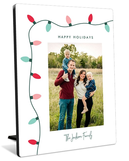 String Of Lights Tabletop Photo Panel