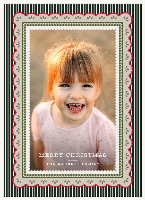 Heirloom Trim Personalized Holiday Cards