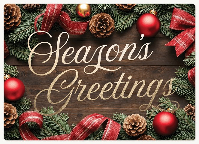 Ornament Frame Holiday & Christmas Magnet Cards