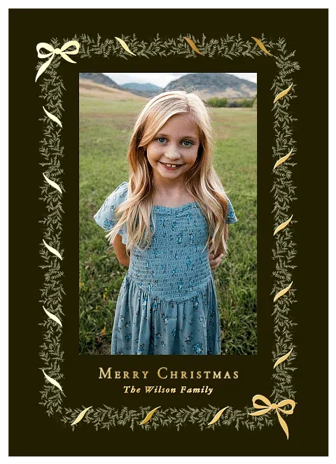 Nature's Gift Personalized Holiday Cards
