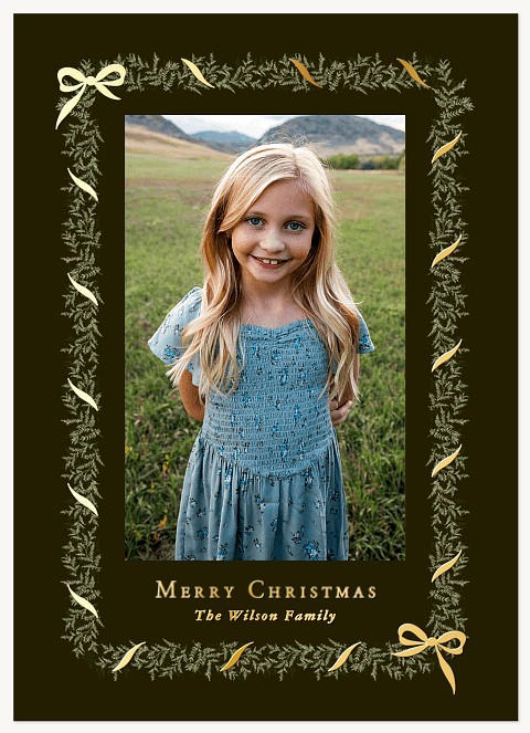Nature's Gift Personalized Holiday Cards