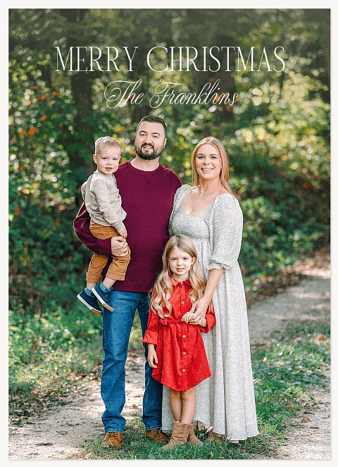Timeless Tradition Personalized Holiday Cards
