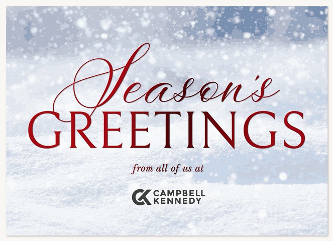 Snow Drifts Business Holiday Cards