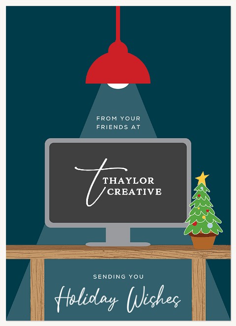 Workspace New Year Business Holiday Cards