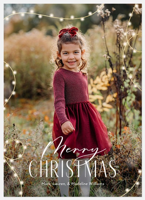 Twinkle Lights Holiday Photo Cards