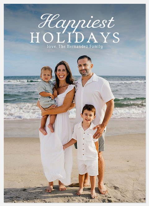 Signature Serif Holiday Photo Cards