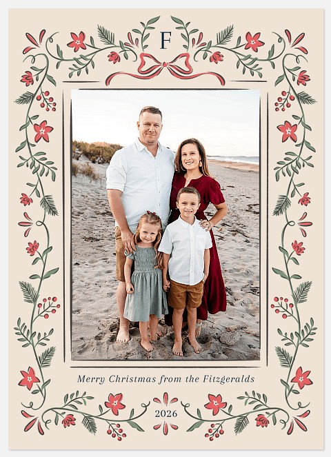 Garland Crest Holiday Photo Cards