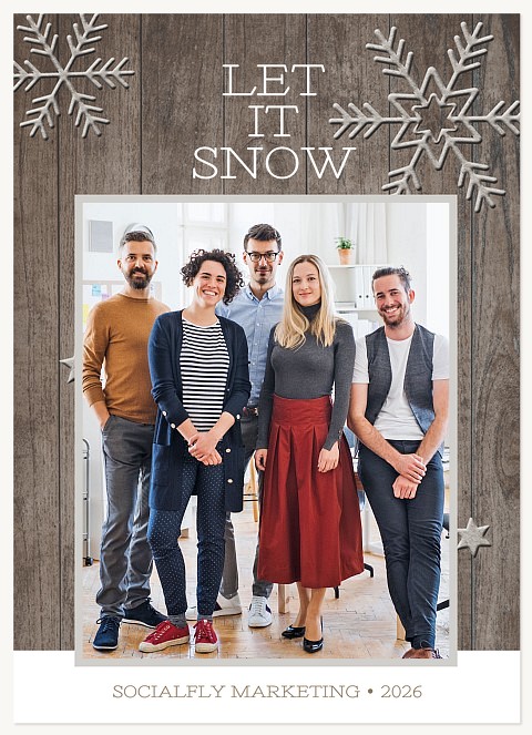 Let It Snow Business Holiday Cards