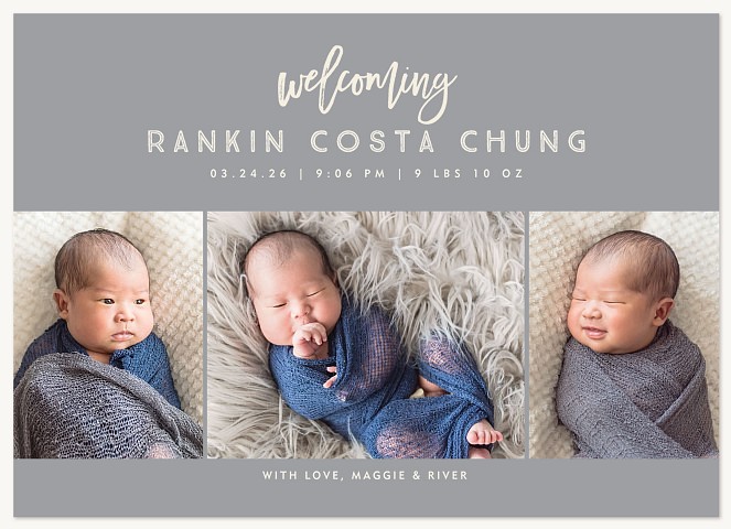 Welcome Trio Baby Announcements