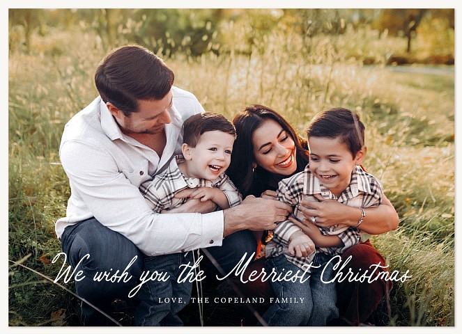 Sentiment Personalized Holiday Cards