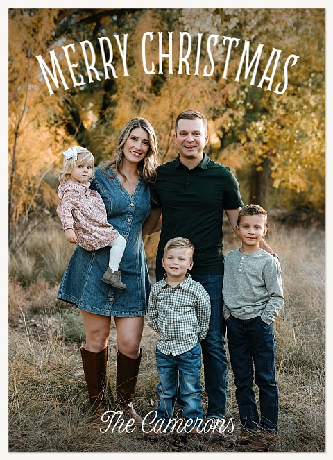 Cowboy Christmas Personalized Holiday Cards
