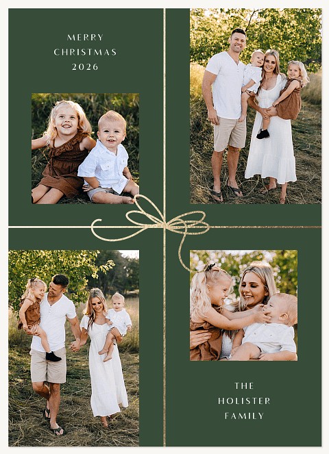 Bouncy Bows Personalized Holiday Cards