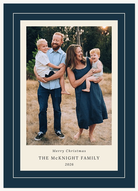 Classic Border Personalized Holiday Cards